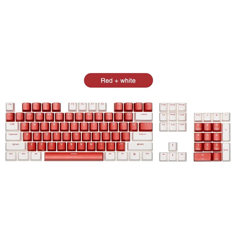 104 Pcs Keycaps Set | Oem Two - Color Style For 61/87/104 Layouts | Cherry MX Switches Compatability | - Krazed Gaming