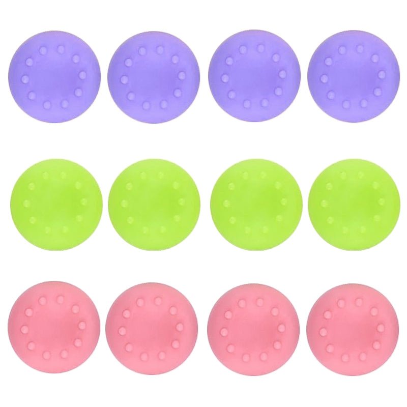 12Pcs Silicone Controller Grips / Thumbstick Extension | PS4/PS3/PS5/Xbox360/Xbox One/Switch Pro - Krazed Gaming