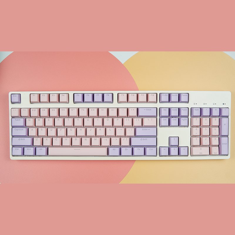 Best Budget Keycaps - 108 Keys ABS Colored Keycaps OEM Profile - Krazed Gaming