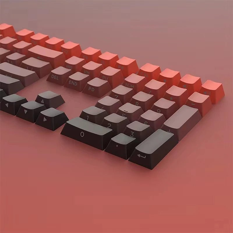 " Bloody Samurai " 133 Keycaps Set Side Print Shine Through Double Shot PBT Cherry Profile - Krazed Gaming