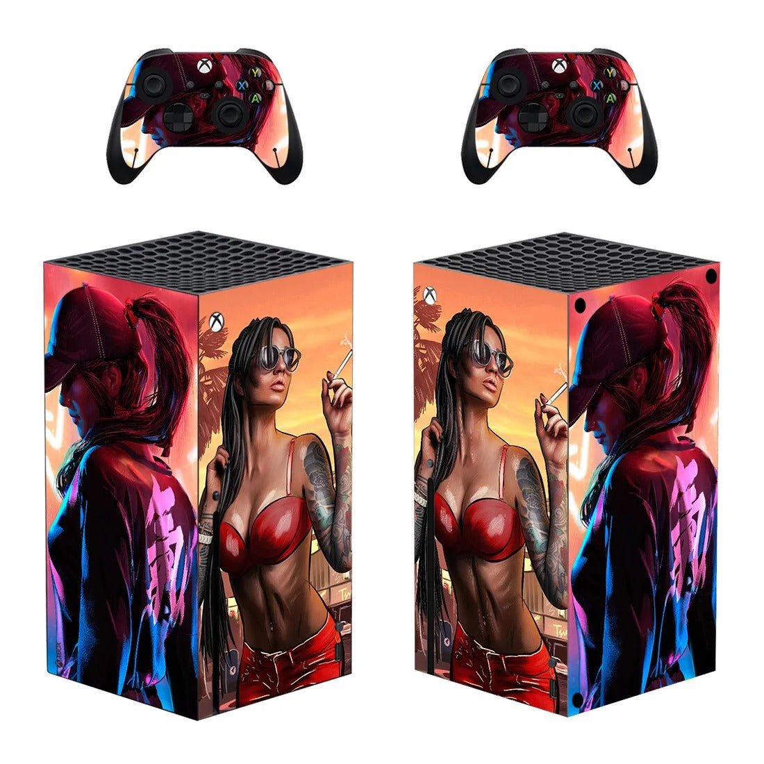 GTA Themed Sticker/Decal Cover for Xbox Series X (w/ Many Styles) - Krazed Gaming