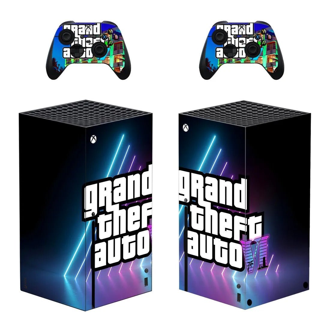 GTA Themed Sticker/Decal Cover for Xbox Series X (w/ Many Styles) - Krazed Gaming