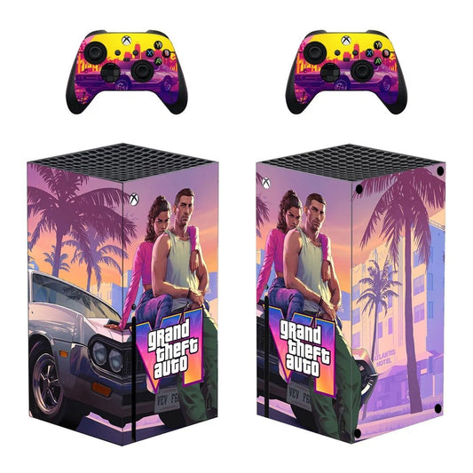 GTA Themed Sticker/Decal Cover for Xbox Series X (w/ Many Styles) - Krazed Gaming