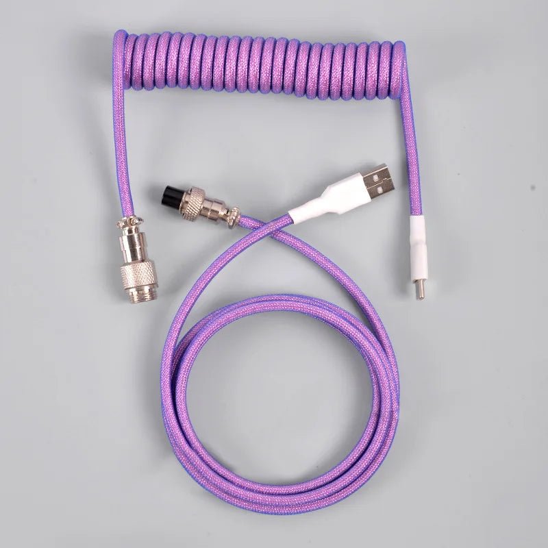 KG ColorWave Coiled Cable USB Type C - Krazed Gaming