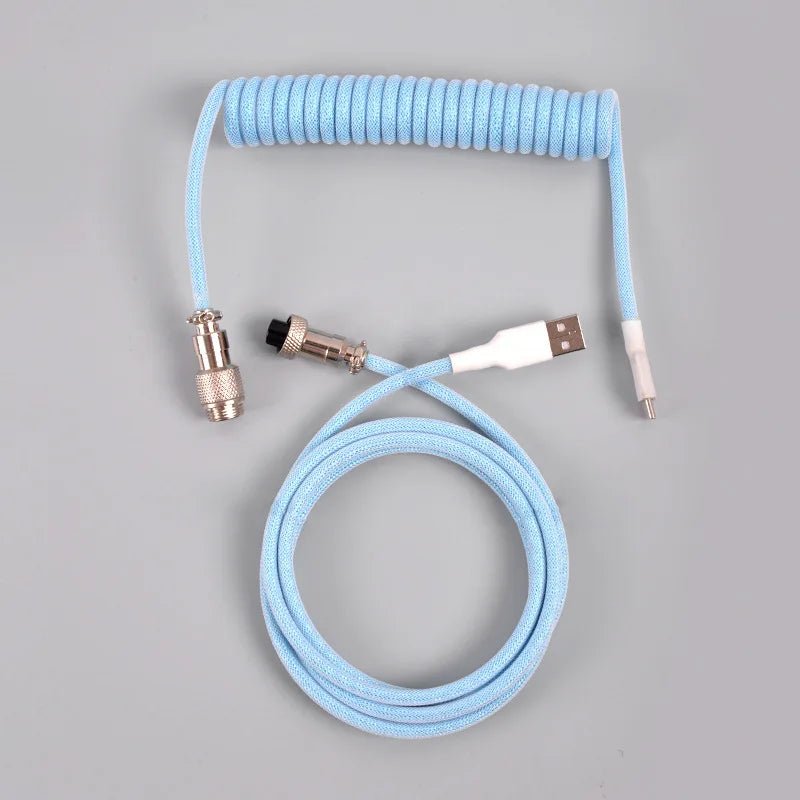 KG ColorWave Coiled Cable USB Type C - Krazed Gaming