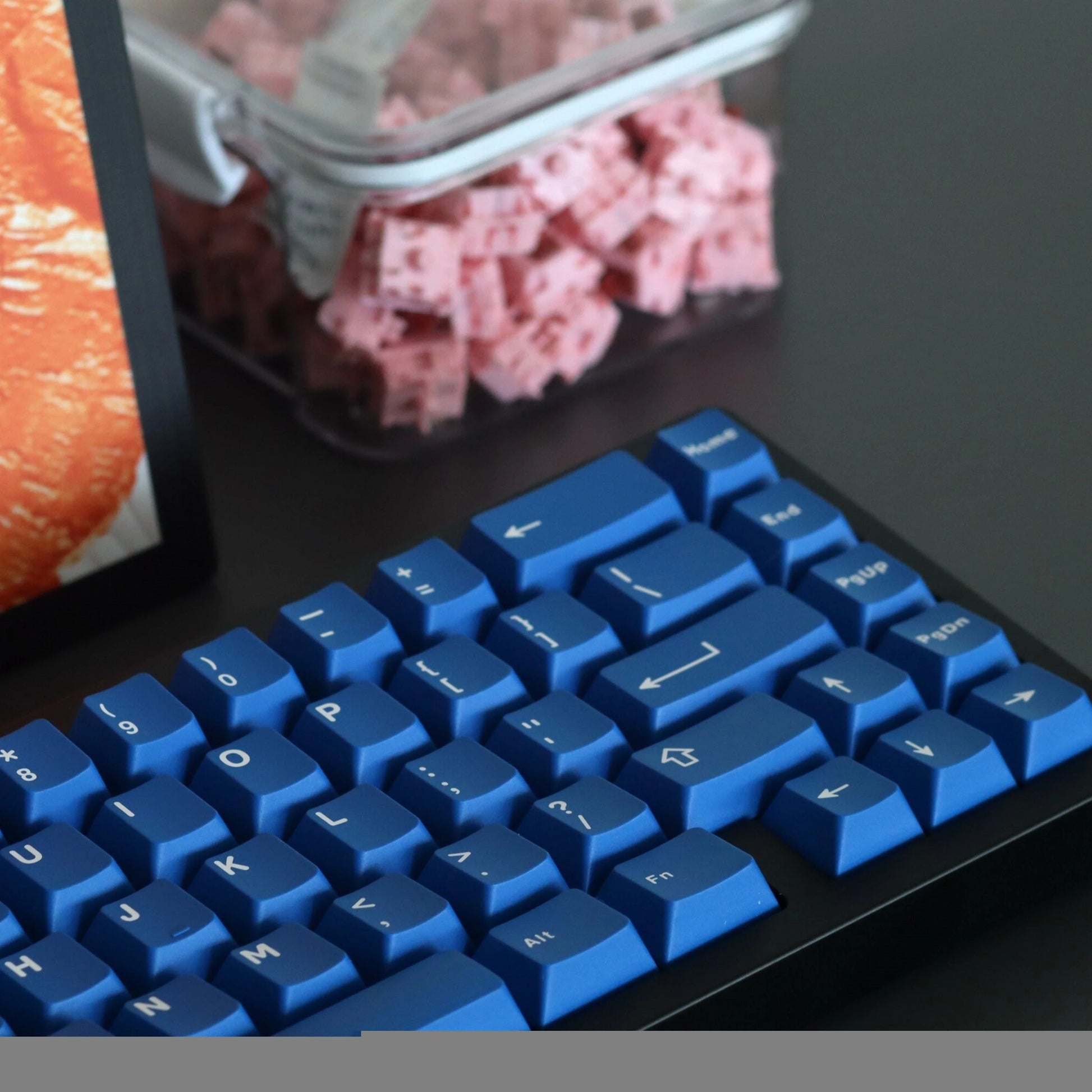 KGABS1B - 114 Keys Classic Blue Semi - Transparent Double Shot ABS Keycaps Double Sho - Krazed Gaming