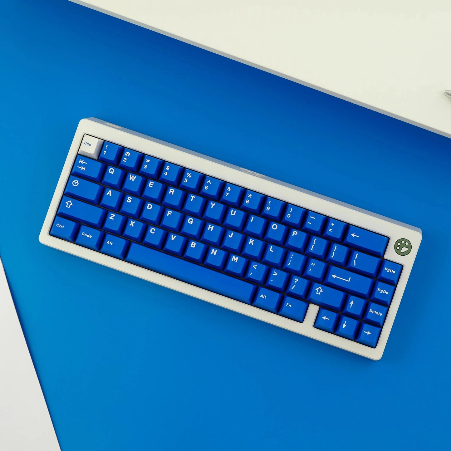 KGABS1B - 114 Keys Classic Blue Semi - Transparent Double Shot ABS Keycaps Double Sho - Krazed Gaming