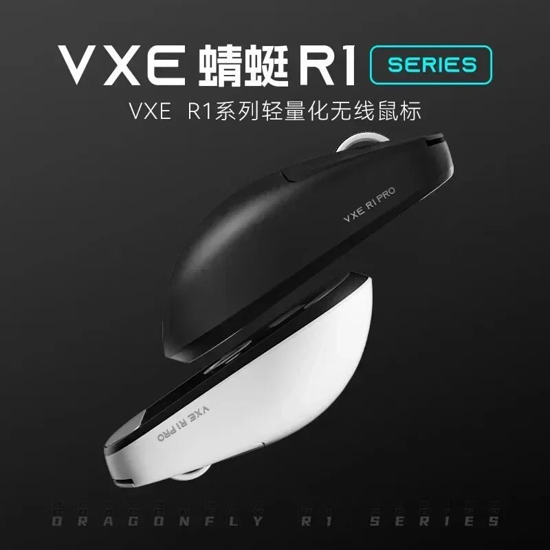 VGN VXE Dragonfly R1 Pro Max Wireless Gaming Mouse R1 SE | Light - Weight Mouse w/ PAW3395 Sensor - Krazed Gaming